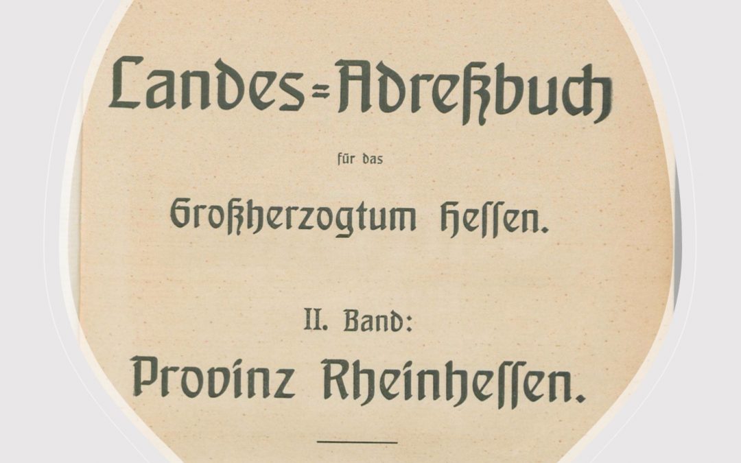 Harxheim address list from 1906