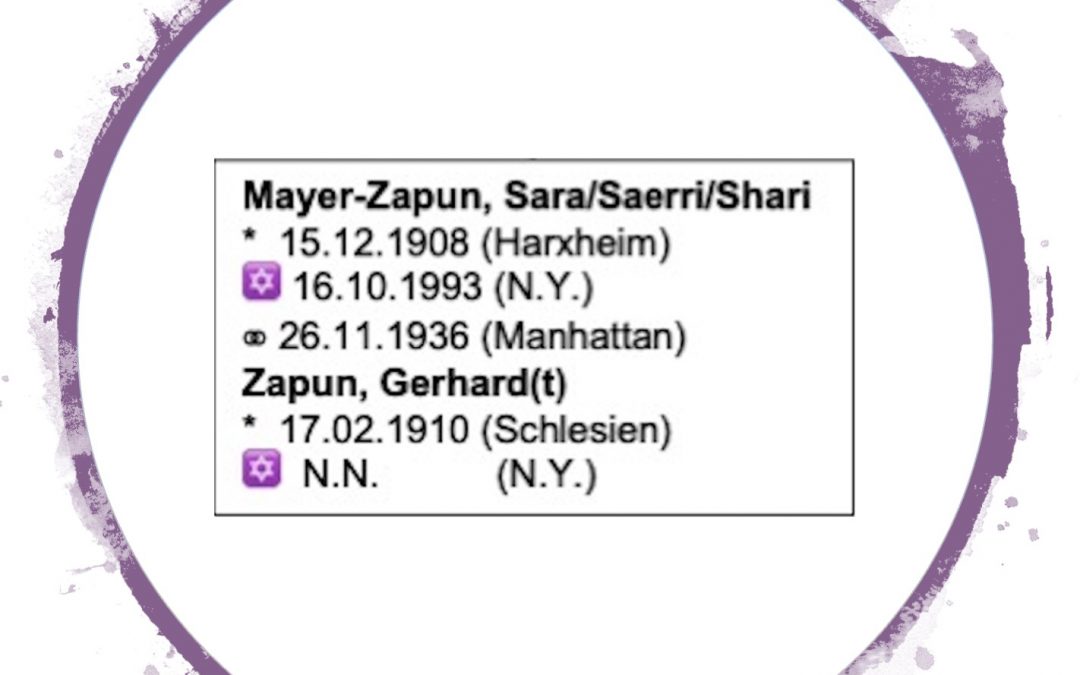 Jewish life in Harxheim: Sara Mayer